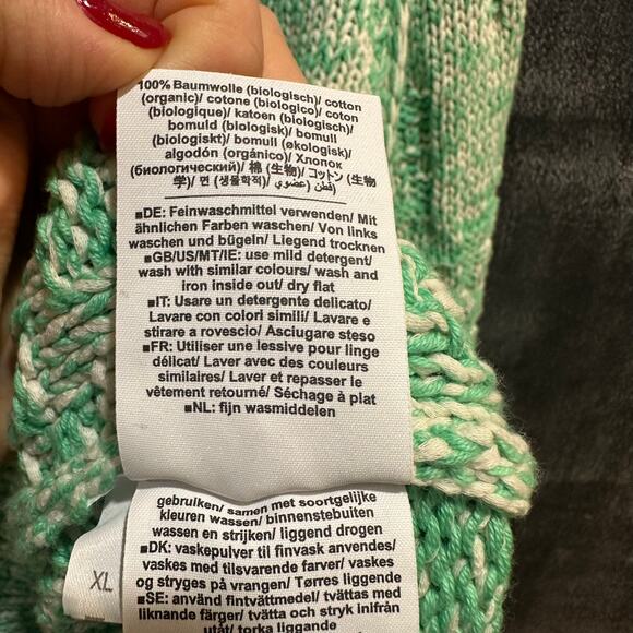 Closed Sweater 100% Organic Cotton Knit Mint Green NWT $465 Size XL 12 - Picture 7 of 11